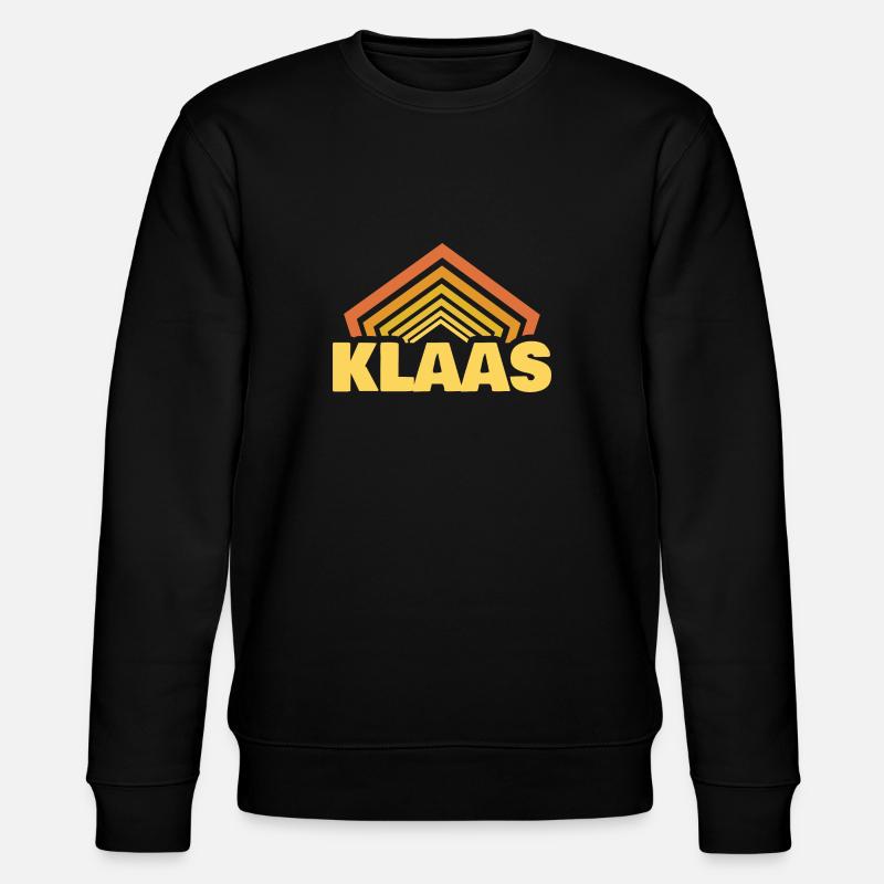 First name Klaas - Stanley/Stella CHANGER Unisex Organic Sweatshirt - black