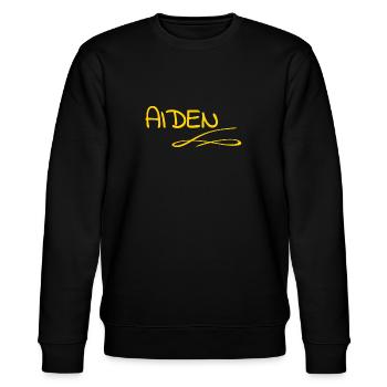 Aiden - Stanley/Stella Unisex Bio-Sweatshirt CHANGER  - Schwarz - Vorne - Nik (191cm) & Marisol (170cm)