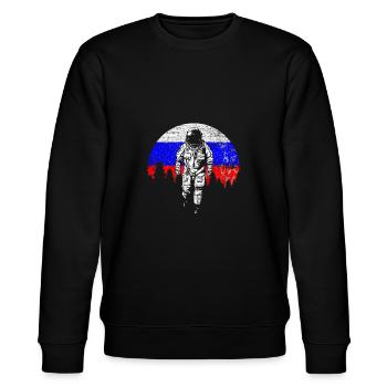 Russland - Stanley/Stella Unisex Bio-Sweatshirt CHANGER  - Schwarz - Vorne - Nik (191cm) & Marisol (170cm)