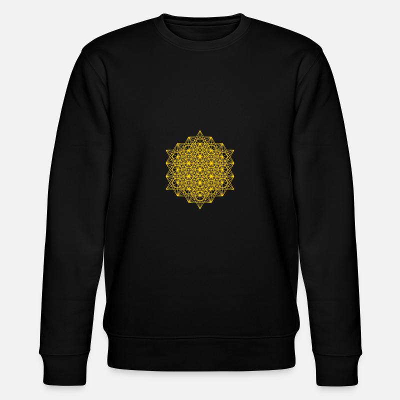 Expanded Metatron's Cube - Stanley/Stella CHANGER Unisex Organic Sweatshirt - black