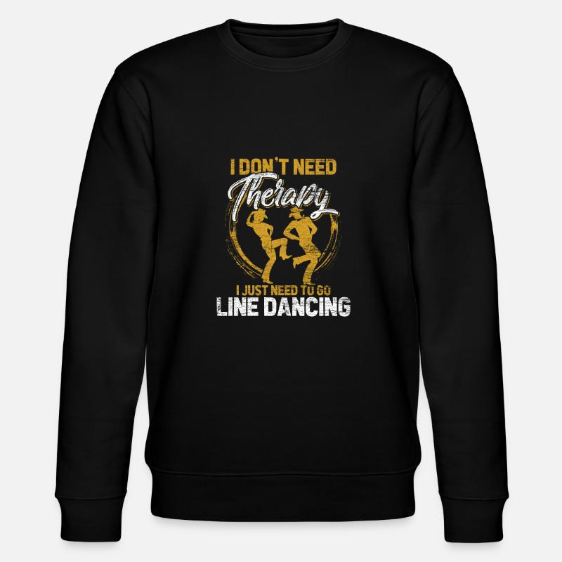 Line dance - Stanley/Stella CHANGER Unisex Organic Sweatshirt - black