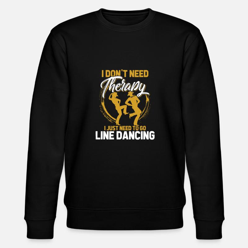 line dance - Stanley/Stella CHANGER Unisex Organic Sweatshirt - black