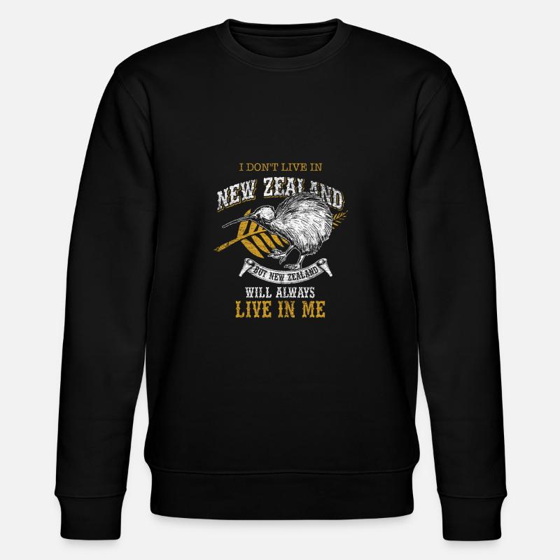 nouvelle-Zélande - Sweat bio CHANGER Stanley/Stella Unisexe - noir