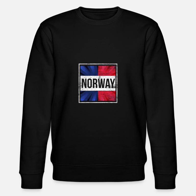 Norwegen - Stanley/Stella Unisex Bio-Sweatshirt CHANGER  - Schwarz