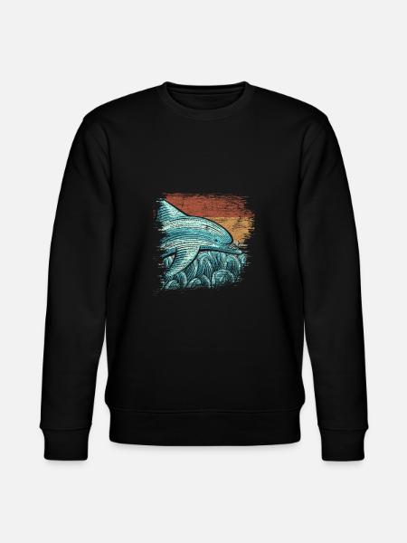 Delfin - Stanley/Stella Unisex Bio-Sweatshirt CHANGER  - Schwarz