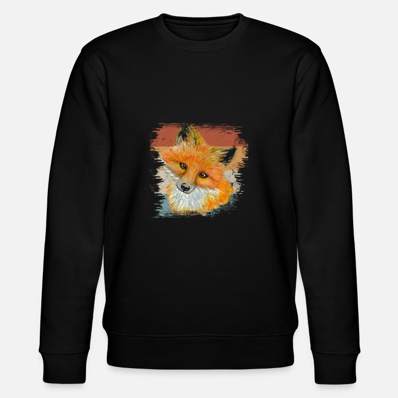 Fox - Stanley/Stella CHANGER Unisex Organic Sweatshirt - black