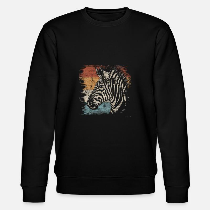 zebra - Stanley/Stella CHANGER Unisex Organic Sweatshirt - black