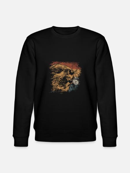 beaver - Stanley/Stella CHANGER Unisex Organic Sweatshirt - black
