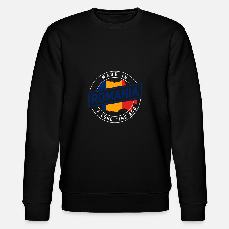 Rumänien - Stanley/Stella Unisex Bio-Sweatshirt CHANGER  - Schwarz