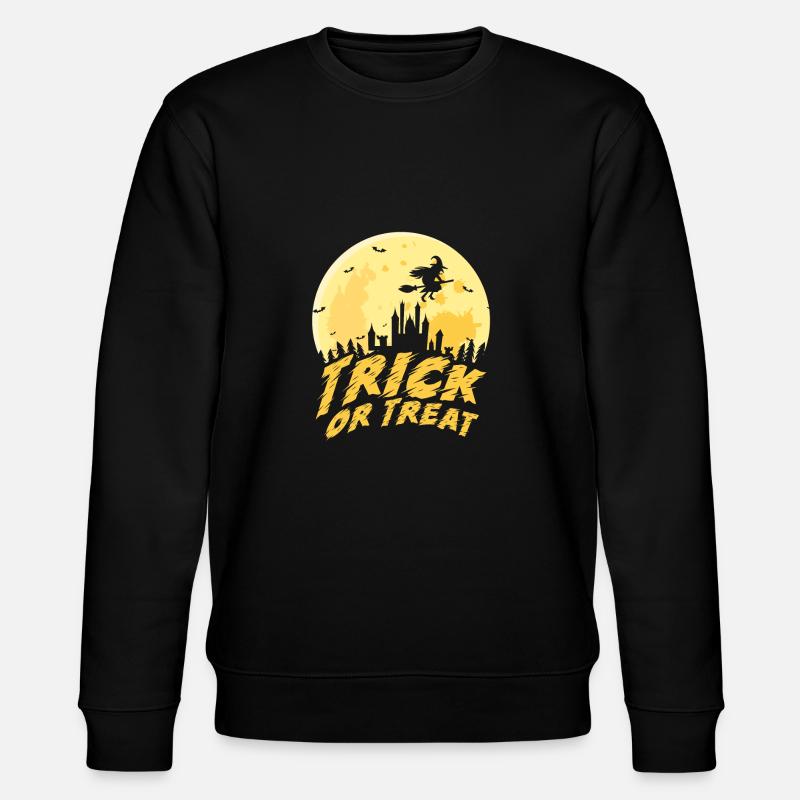 Süßes oder Saures Halloween Kostüm - Stanley/Stella Unisex Bio-Sweatshirt CHANGER  - Schwarz