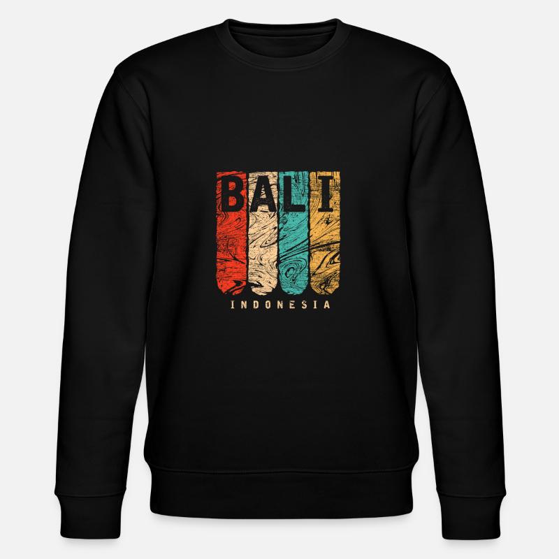 Bali Insel - Stanley/Stella Unisex Bio-Sweatshirt CHANGER  - Schwarz