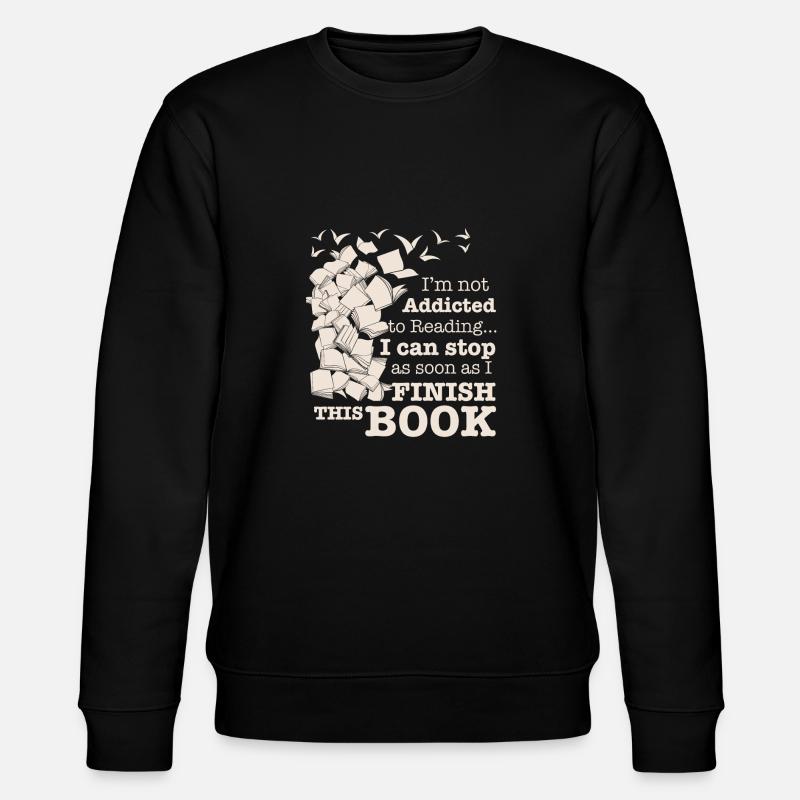 read a book - Stanley/Stella CHANGER Unisex Organic Sweatshirt - black