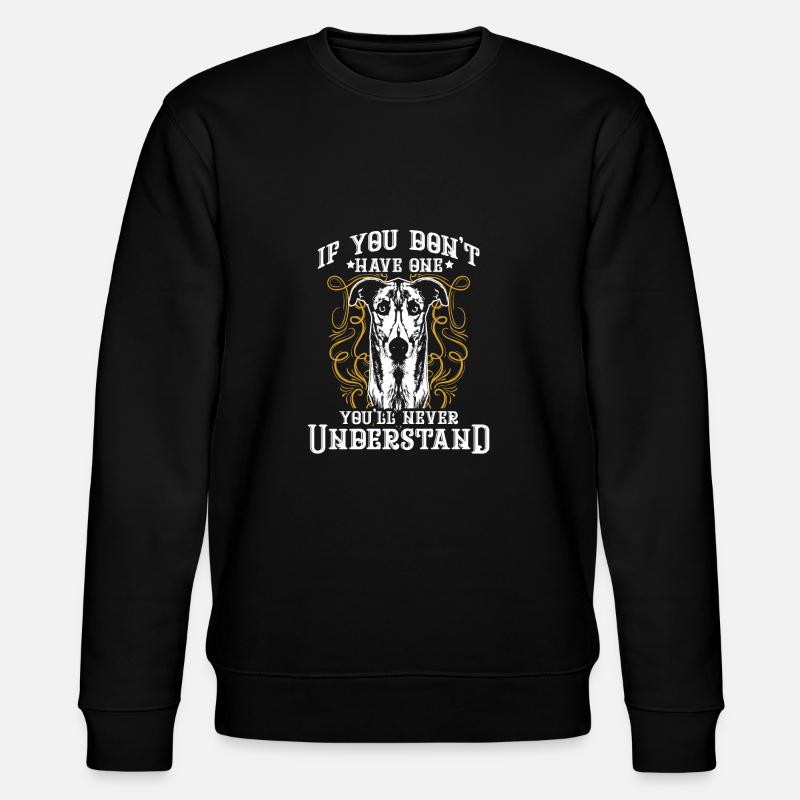 greyhound - Stanley/Stella CHANGER Unisex Organic Sweatshirt - black