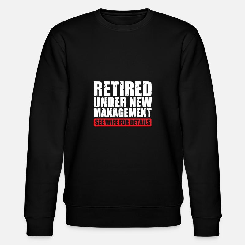Travail de retraite - Sweat bio CHANGER Stanley/Stella Unisexe - noir