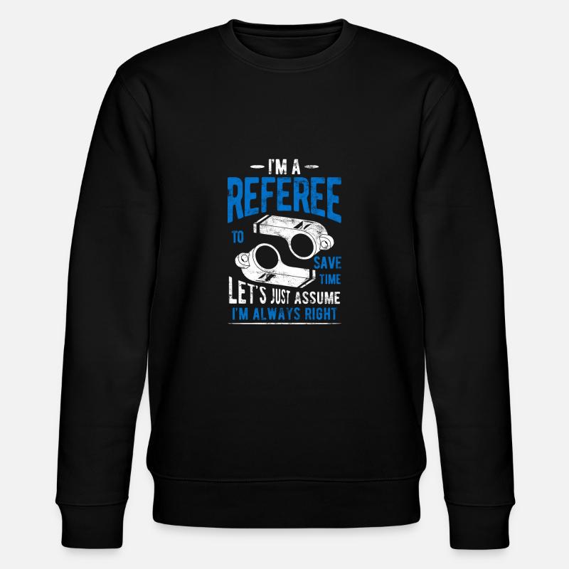referee - Stanley/Stella CHANGER Unisex Organic Sweatshirt - black