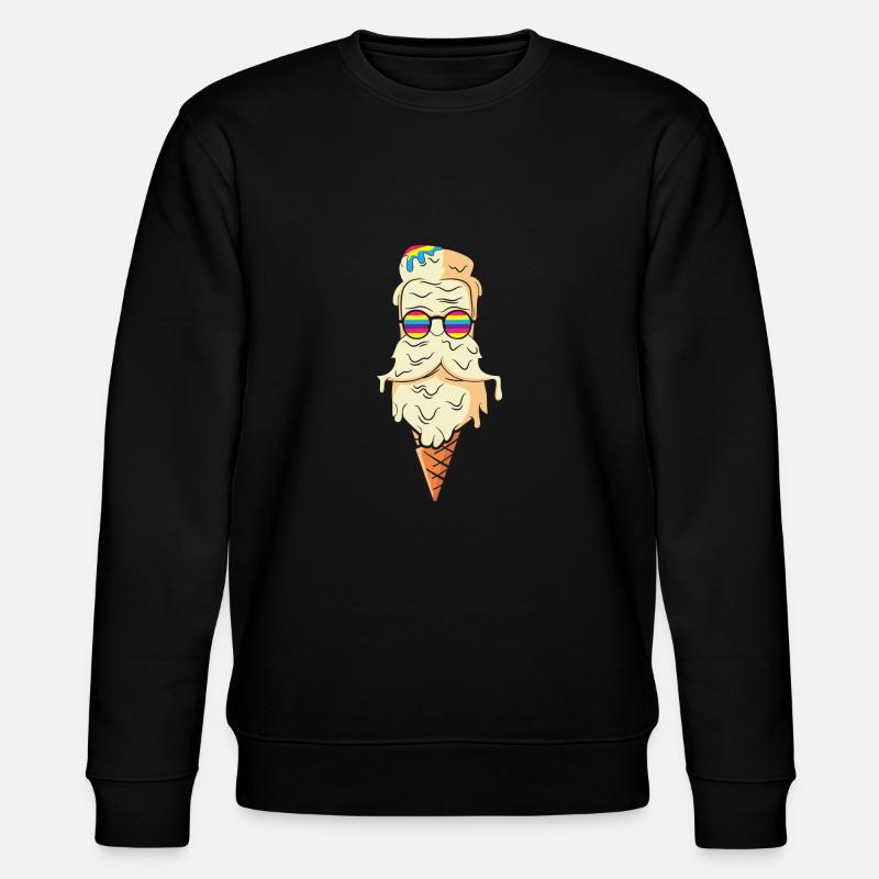Melting Cream Wizard Cone - Stanley/Stella CHANGER Unisex Organic Sweatshirt - black
