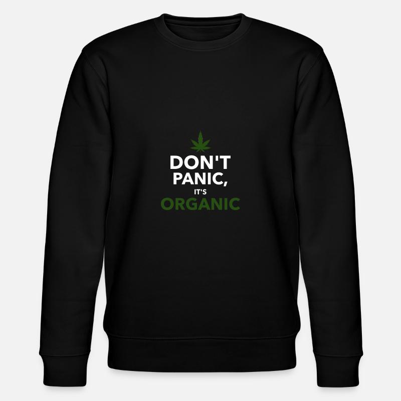 marijuana shirt design template - Stanley/Stella CHANGER Unisex Organic Sweatshirt - black