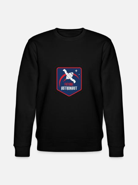 Funny Future Astronaut gift - Stanley/Stella CHANGER Unisex Organic Sweatshirt - black