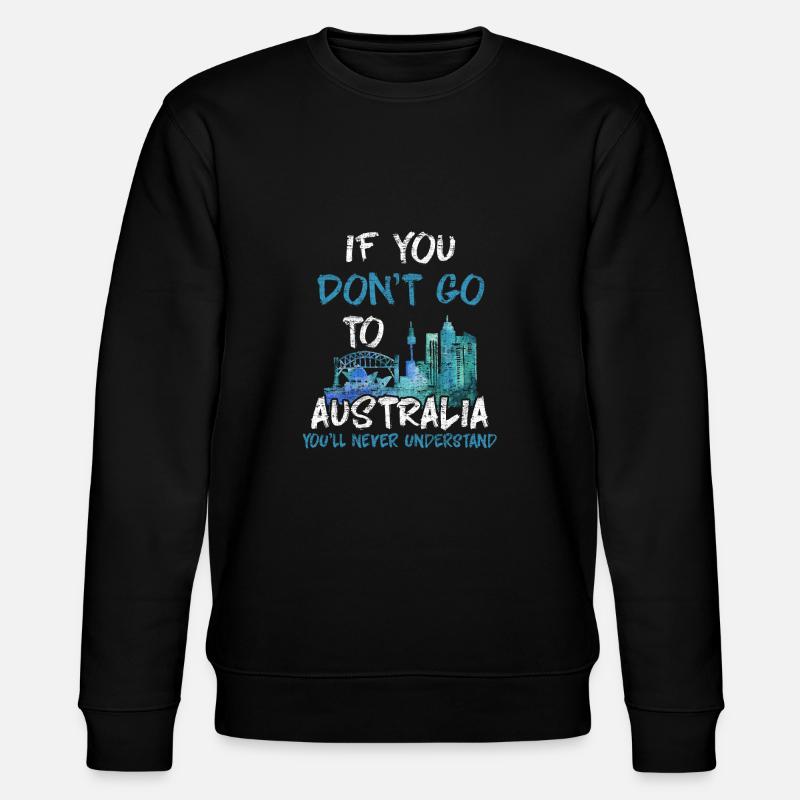 Australien - Stanley/Stella Unisex Bio-Sweatshirt CHANGER  - Schwarz