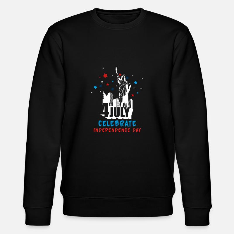 July 4th - Stanley/Stella CHANGER Unisex Organic Sweatshirt - black