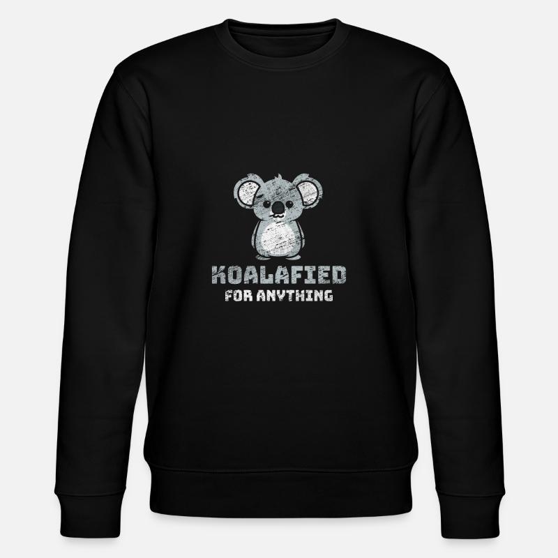 Koala Australien - Stanley/Stella Unisex Bio-Sweatshirt CHANGER  - Schwarz