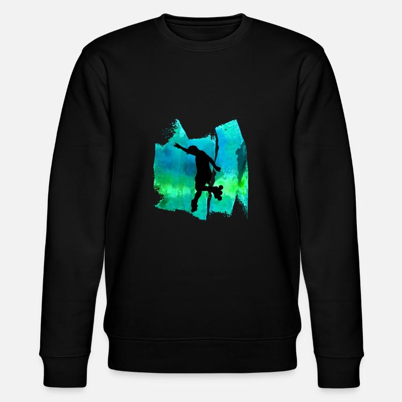 Rollerskates Inline-Skates Rollerblades T Shirt - Stanley/Stella Unisex Bio-Sweatshirt CHANGER  - Schwarz