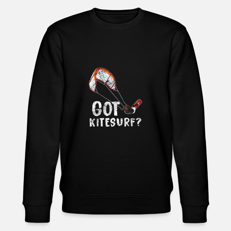 kitesurfing - Sweat bio CHANGER Stanley/Stella Unisexe - noir