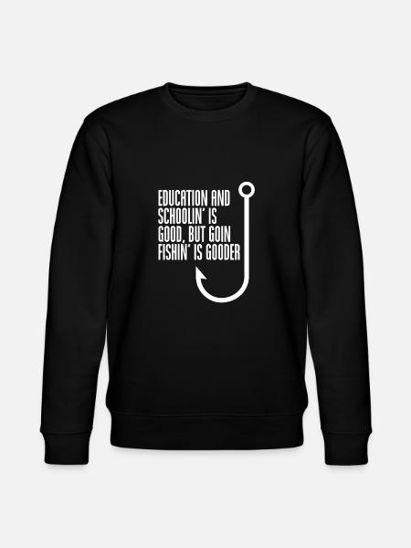 Fishing fishing - Stanley/Stella CHANGER Unisex Organic Sweatshirt - black