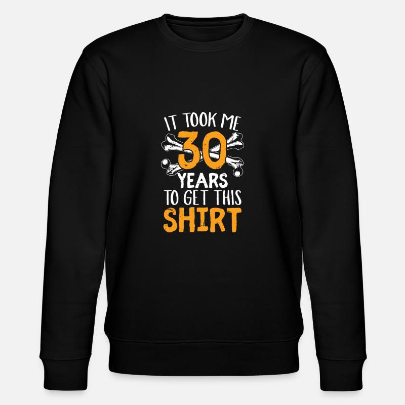 30 Jahre - Stanley/Stella Unisex Bio-Sweatshirt CHANGER  - Schwarz