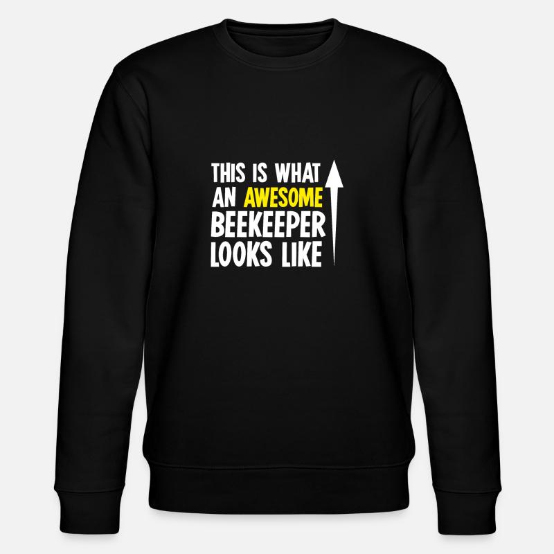 Bee Beekeeper - Stanley/Stella CHANGER Unisex Organic Sweatshirt - black