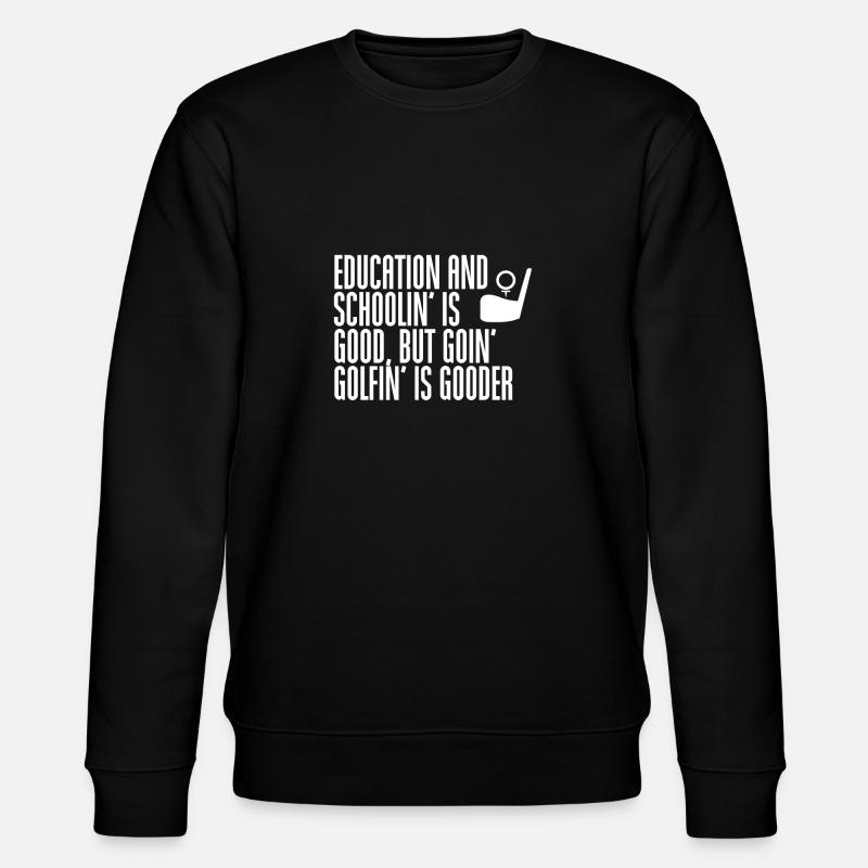 Golfing - Stanley/Stella CHANGER Unisex Organic Sweatshirt - black