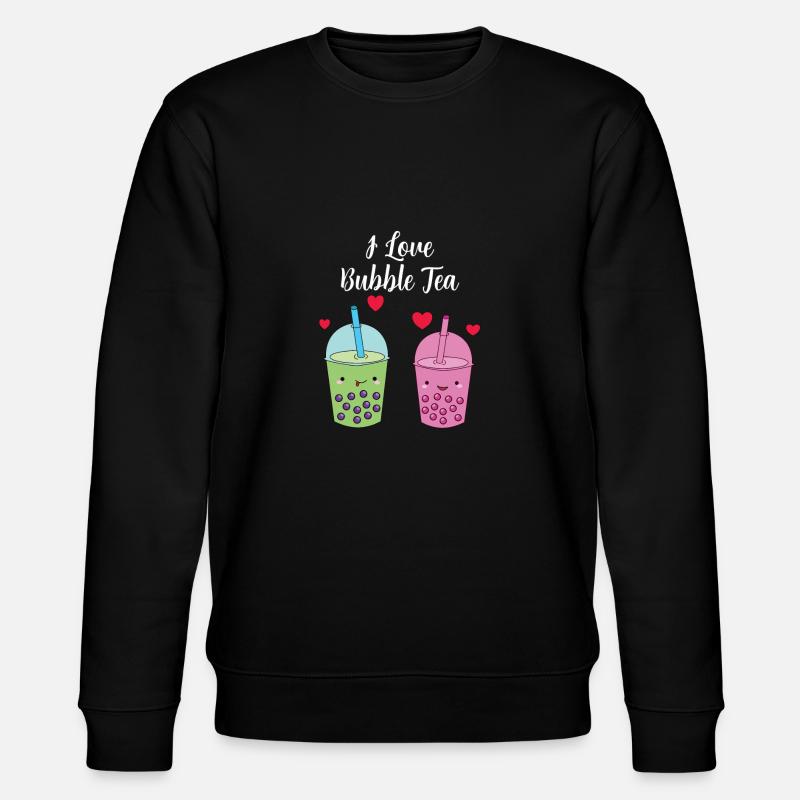 Bubble Tea - Stanley/Stella Unisex Bio-Sweatshirt CHANGER  - Schwarz
