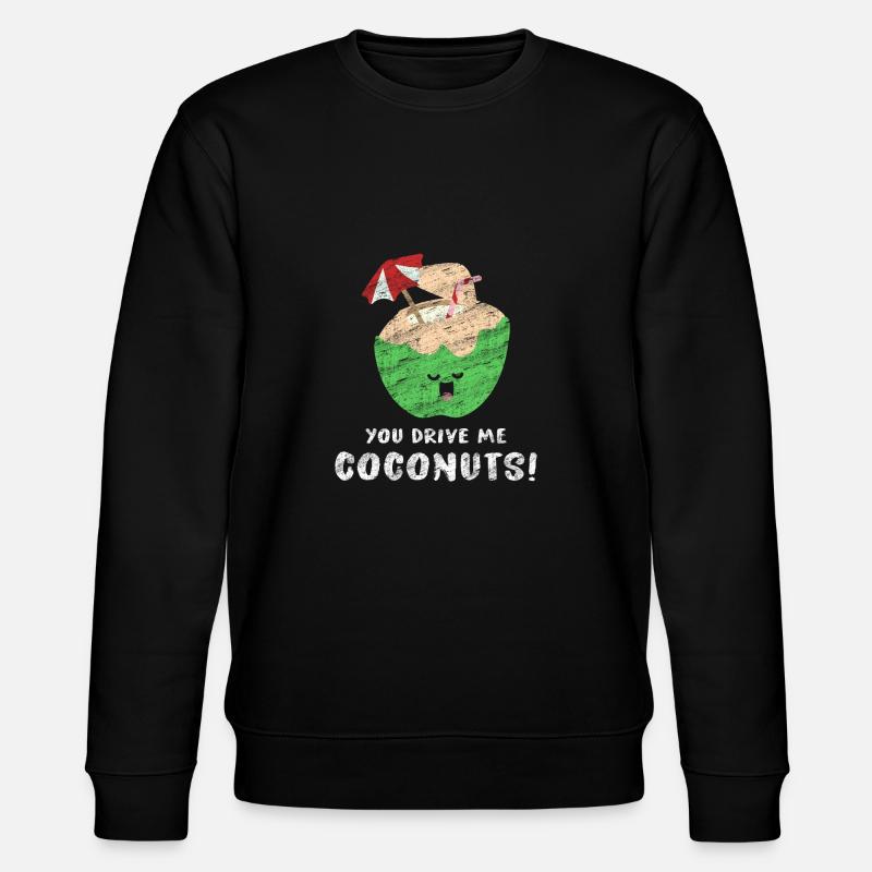 noix de coco - Sweat bio CHANGER Stanley/Stella Unisexe - noir