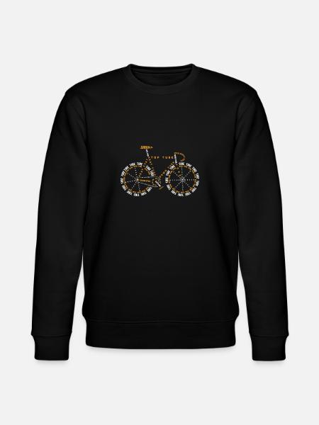 Cykling er liv design, cykel anatomi t-shirt, cykel - Stanley/Stella økologisk unisex-sweatshirt CHANGER  - sort