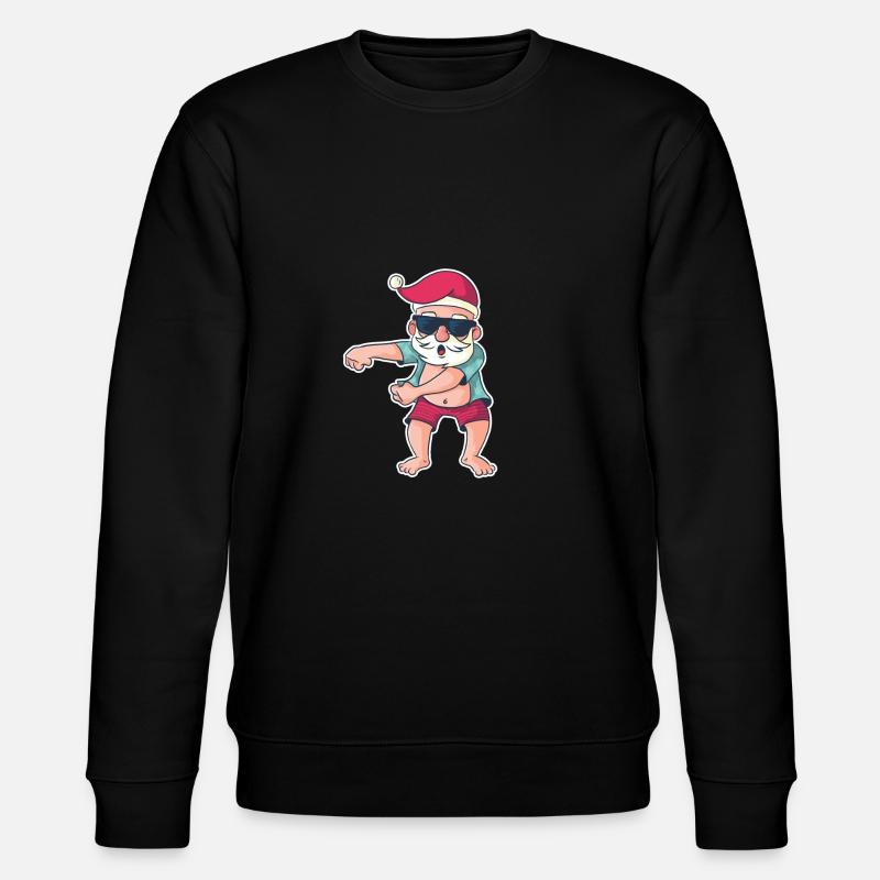 Tanzender Santa - Stanley/Stella Unisex Bio-Sweatshirt CHANGER  - Schwarz
