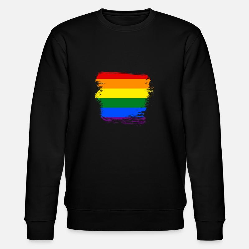Drapeau arc-en-ciel LGBT - Sweat bio CHANGER Stanley/Stella Unisexe - noir