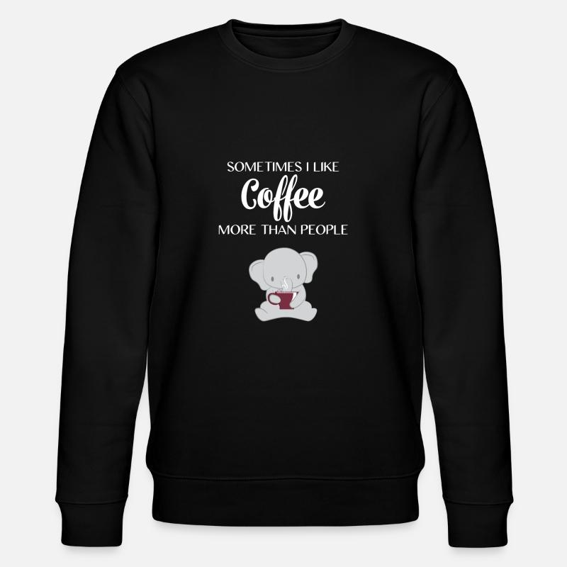 Éléphant éléphant - fan d'éléphant - café - Sweat bio CHANGER Stanley/Stella Unisexe - noir