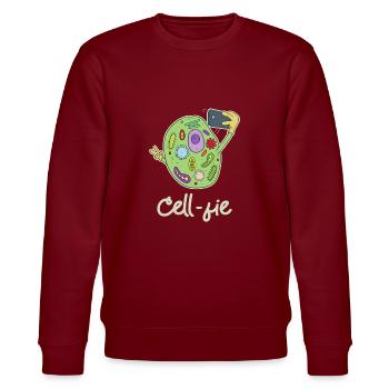 Funny Science Tee, Chemistry design, CellFie - Sweat bio CHANGER Stanley/Stella Unisexe - bordeaux - Devant - Nik (191cm) & Marisol (170cm)