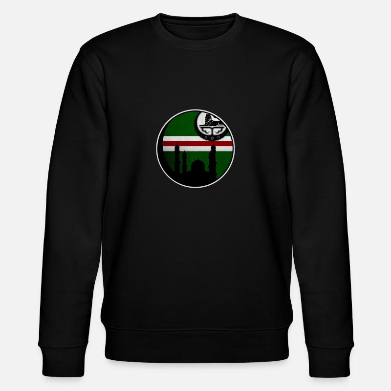 chechnya flag chechen Born - Stanley/Stella Unisex Bio-Sweatshirt CHANGER - Schwarz