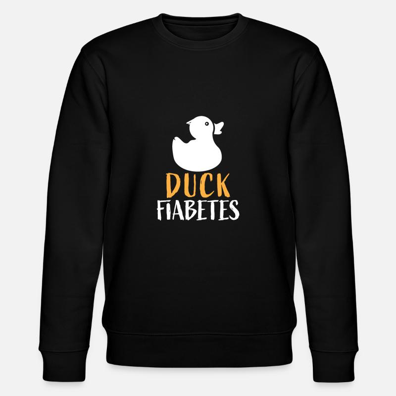 canard fiabetes 01 - Sweat bio CHANGER Stanley/Stella Unisexe - noir