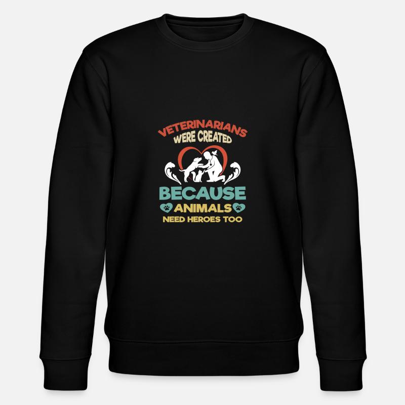 Tierarzt Geschenk | Tiermediziner - Stanley/Stella Unisex Bio-Sweatshirt CHANGER  - Schwarz