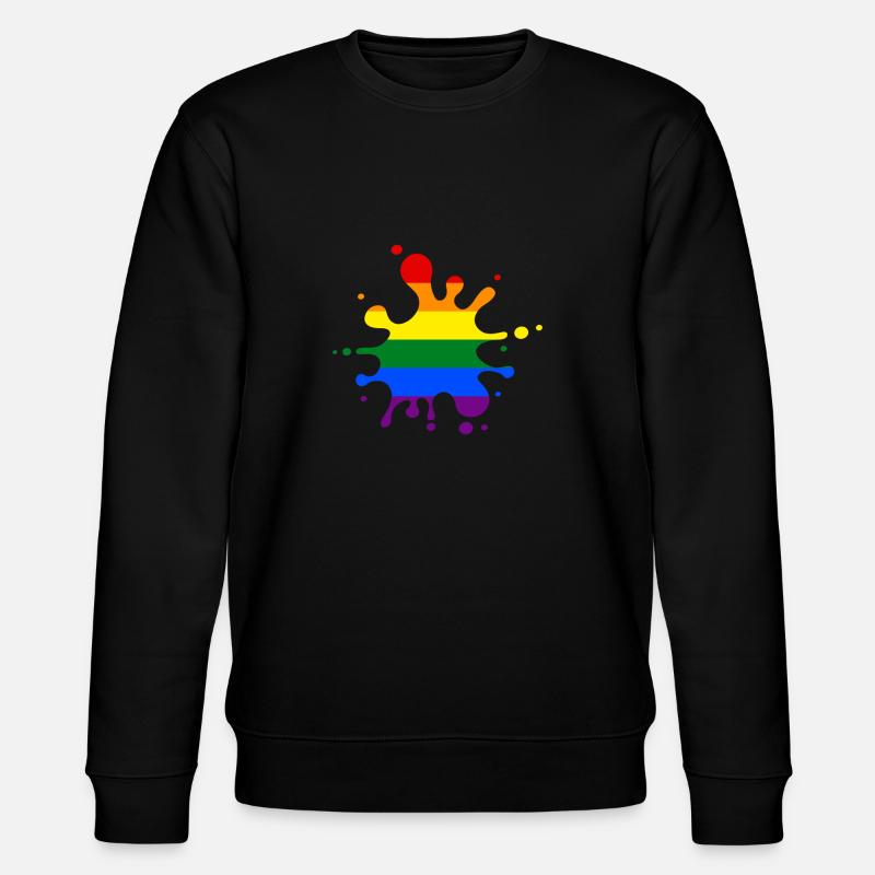 LGBT Arc-en-ciel - Sweat bio CHANGER Stanley/Stella Unisexe - noir