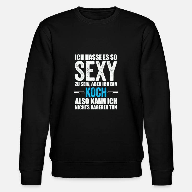 Koch kochen - Stanley/Stella Unisex Bio-Sweatshirt CHANGER  - Schwarz