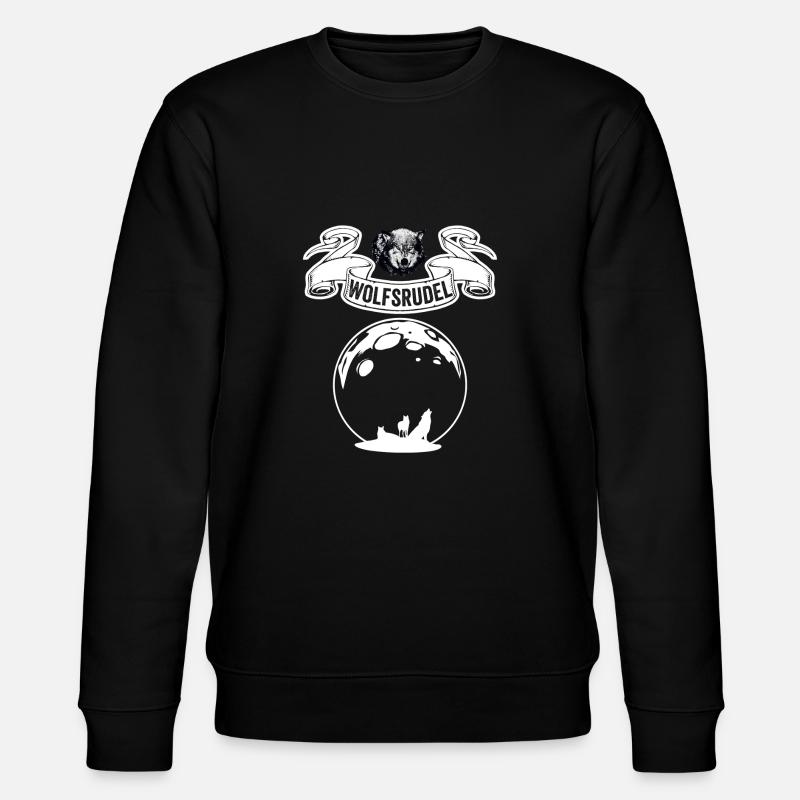 Wolfsrudel - Stanley/Stella Unisex Bio-Sweatshirt CHANGER  - Schwarz