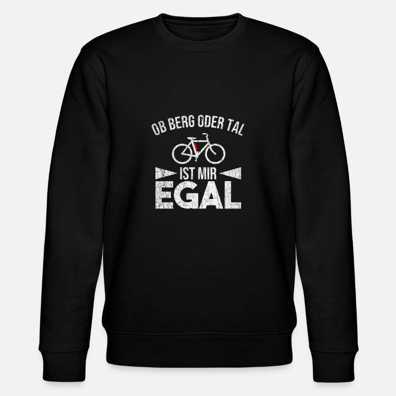 e-Bike Berg oder Tal - Stanley/Stella Unisex Bio-Sweatshirt CHANGER - Schwarz