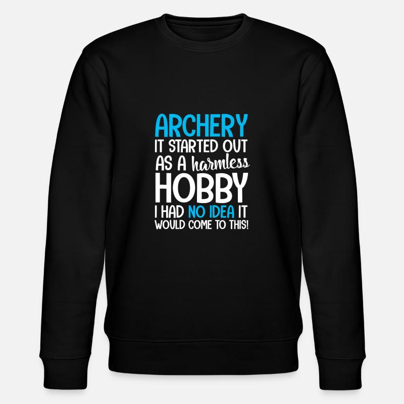 Bogenschießen Bogenschießen - Stanley/Stella Unisex Bio-Sweatshirt CHANGER - Schwarz