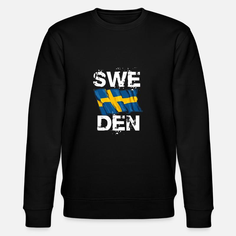 Schweden - Stanley/Stella Unisex Bio-Sweatshirt CHANGER  - Schwarz