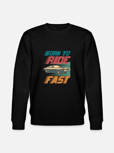 Born to ride fast - Stanley/Stella Unisex Bio-Sweatshirt CHANGER  - Schwarz