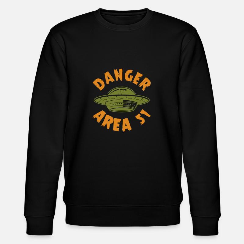 DANGER area 51 - Stanley/Stella Unisex Bio-Sweatshirt CHANGER  - Schwarz