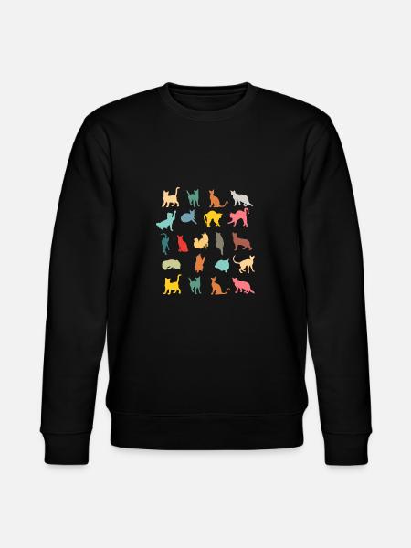 Katzen - Stanley/Stella Unisex Bio-Sweatshirt CHANGER - Schwarz